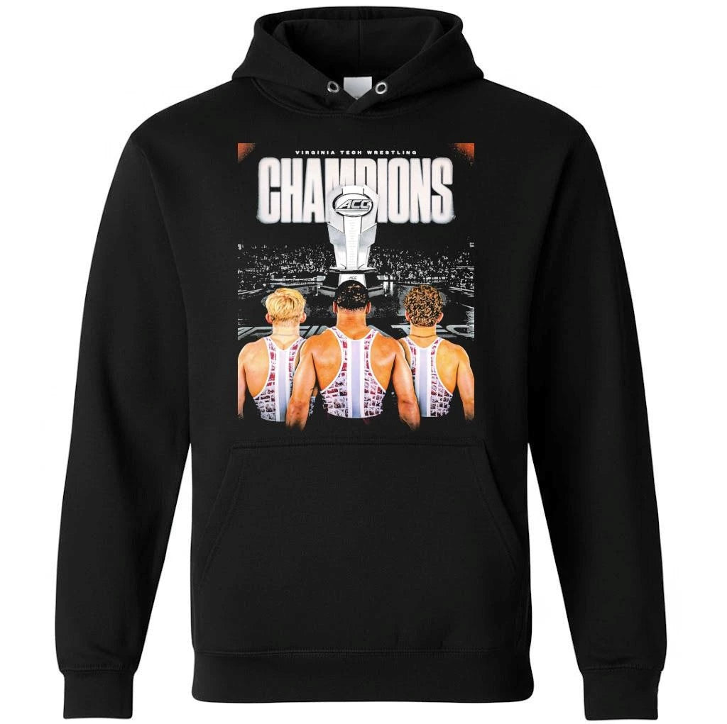 Celebrates Virginia Tech Hokies Wrestling Champions 2026 ACC Men’s Wrestling Tournamen Shirt