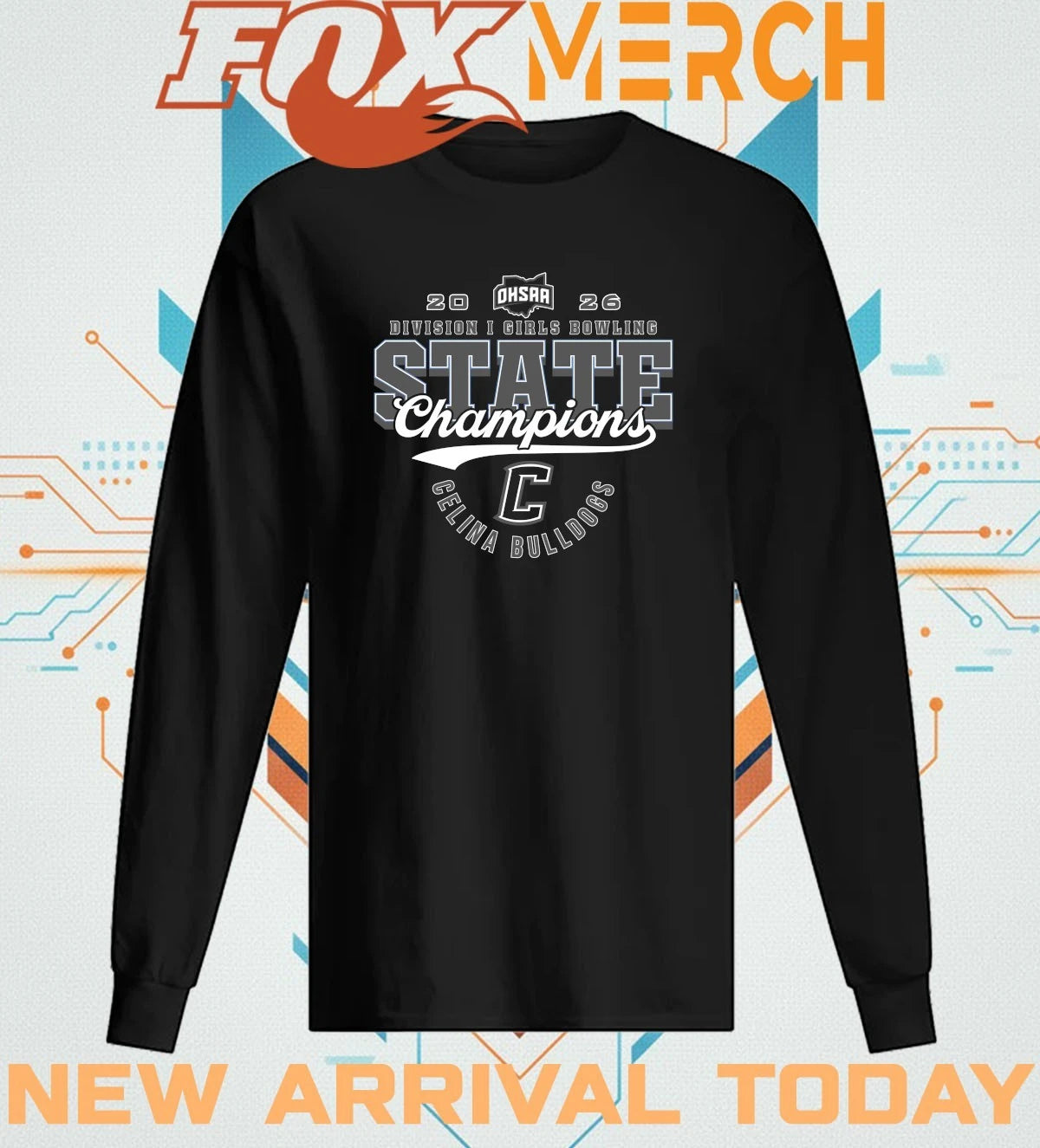 Celina Bulldogs 2026 OHSAA Girls Bowling D1 State Champions t-shirt