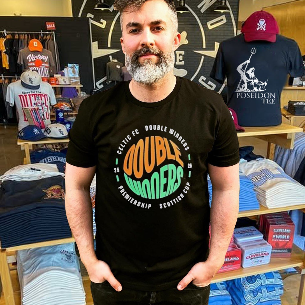 Celtic F.c. Double Winners 2025-2026 Premiership Scottish Cup T-shirt