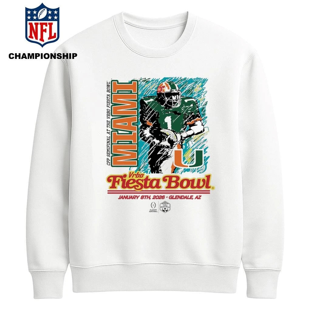 Cfp Seminal At The Vrbo Fiesta Bowl Miami January 8yh, 2026 Glendale, Az Shirt
