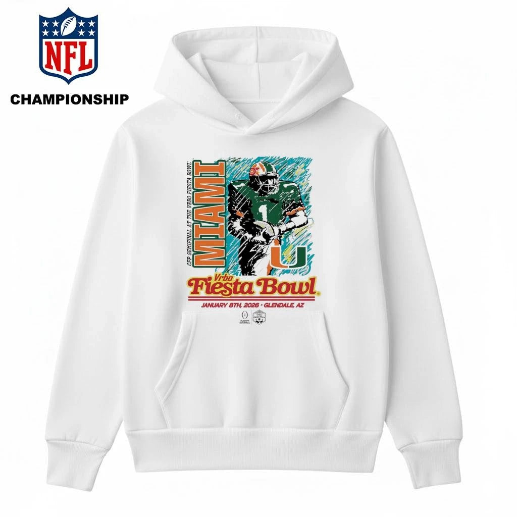 Cfp Seminal At The Vrbo Fiesta Bowl Miami January 8yh, 2026 Glendale, Az Shirt
