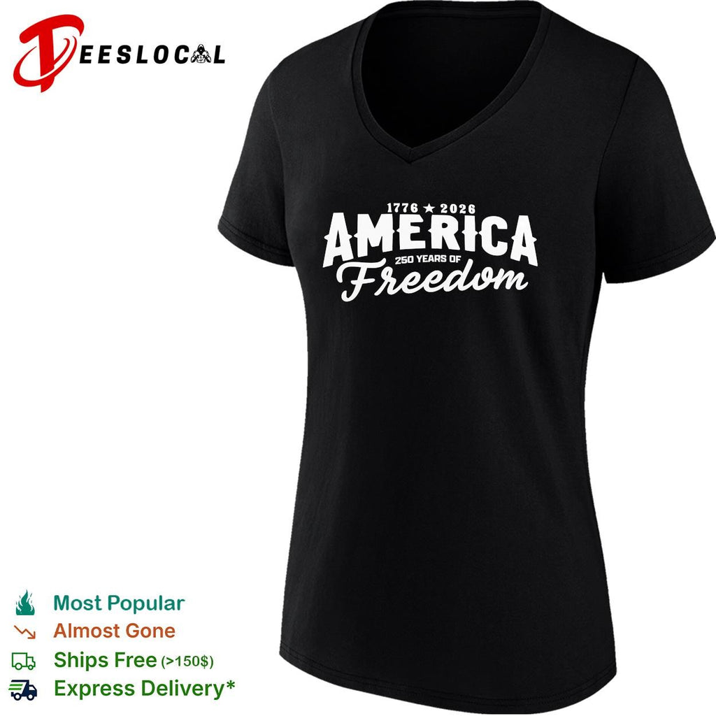 America 1776 2026 250 years of freedom independence day USA patriotic semicentennial shirt