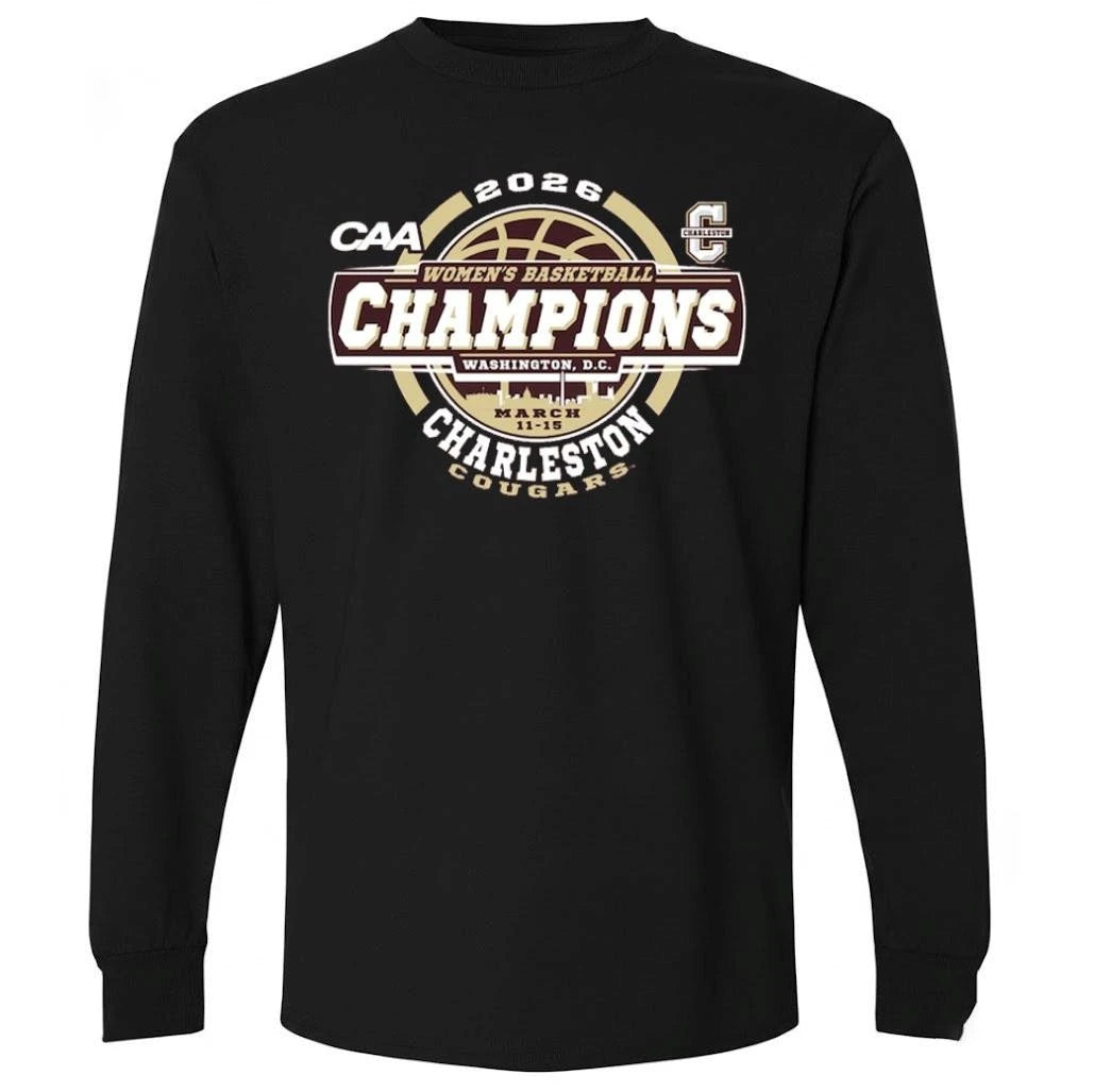 Charleston Cougars 84 Unisex 2026 CAA Women’s Basketball Tournament Champions  Shirt