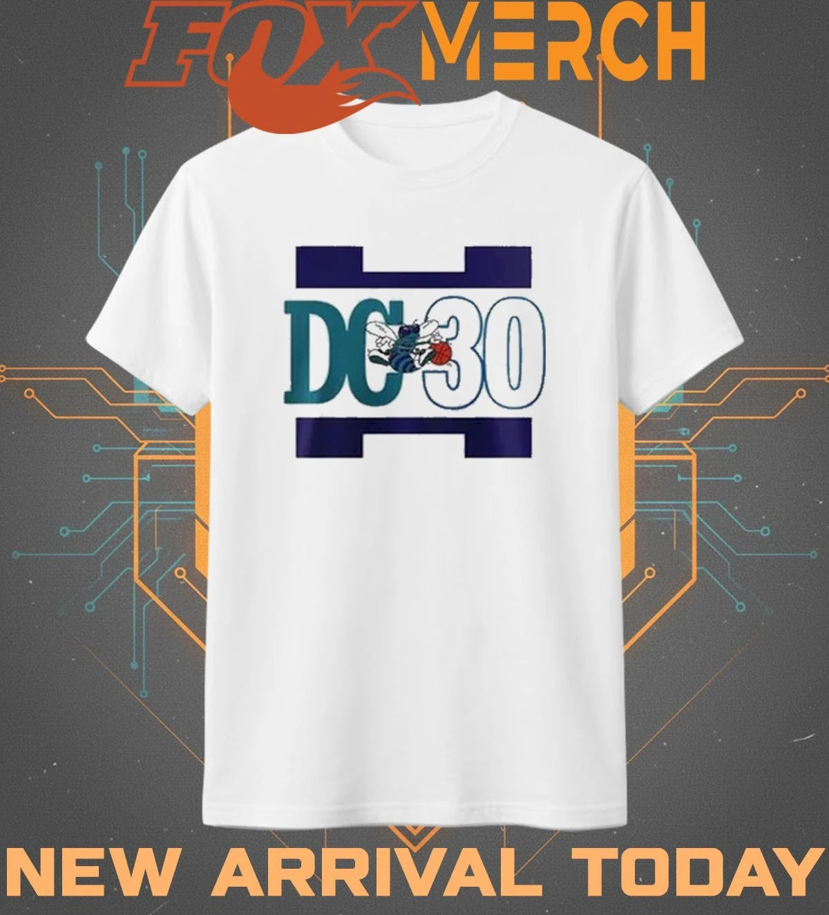 Charlotte Hornets 2026 Legend Dell Curry’s no.30 t-shirt