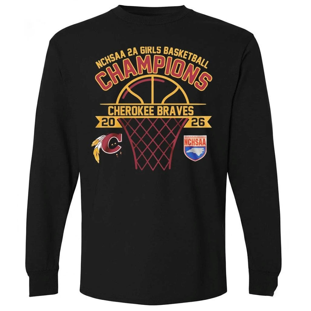 Cherokee Braves NCHSAA 2A Girls Champions 2026 Shirt