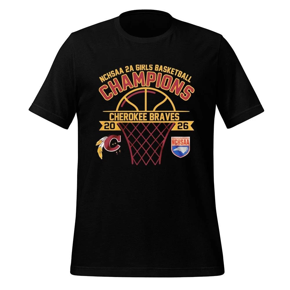 Cherokee Braves NCHSAA 2A Girls Champions 2026 Shirt