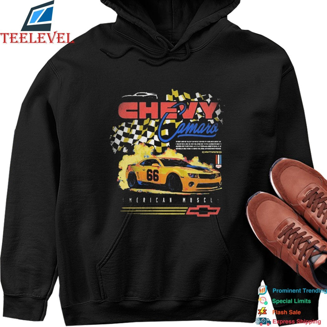 Chevy Camaro 5th Gen Faded Chevrolet Race Car Shirt