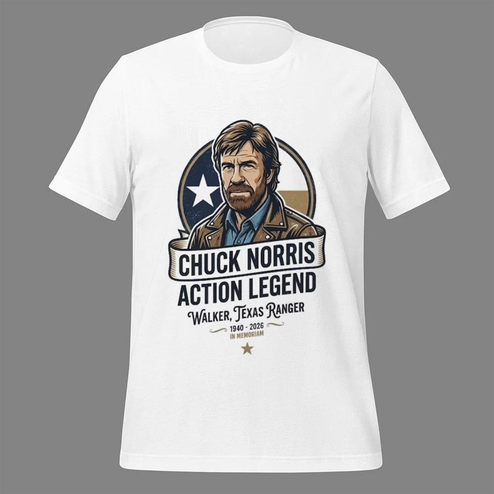 Chuck Norris Action Legend Walker Texas Ranger 1940-2026 In Memoriam Shirt