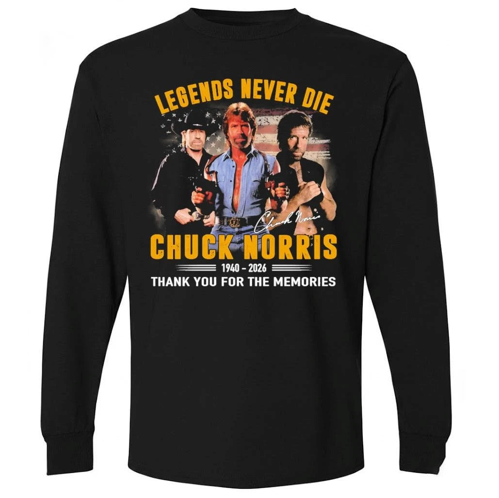 Chuck Norris Legends Never Die 1940 2026 Thank You For The Memories Shirt