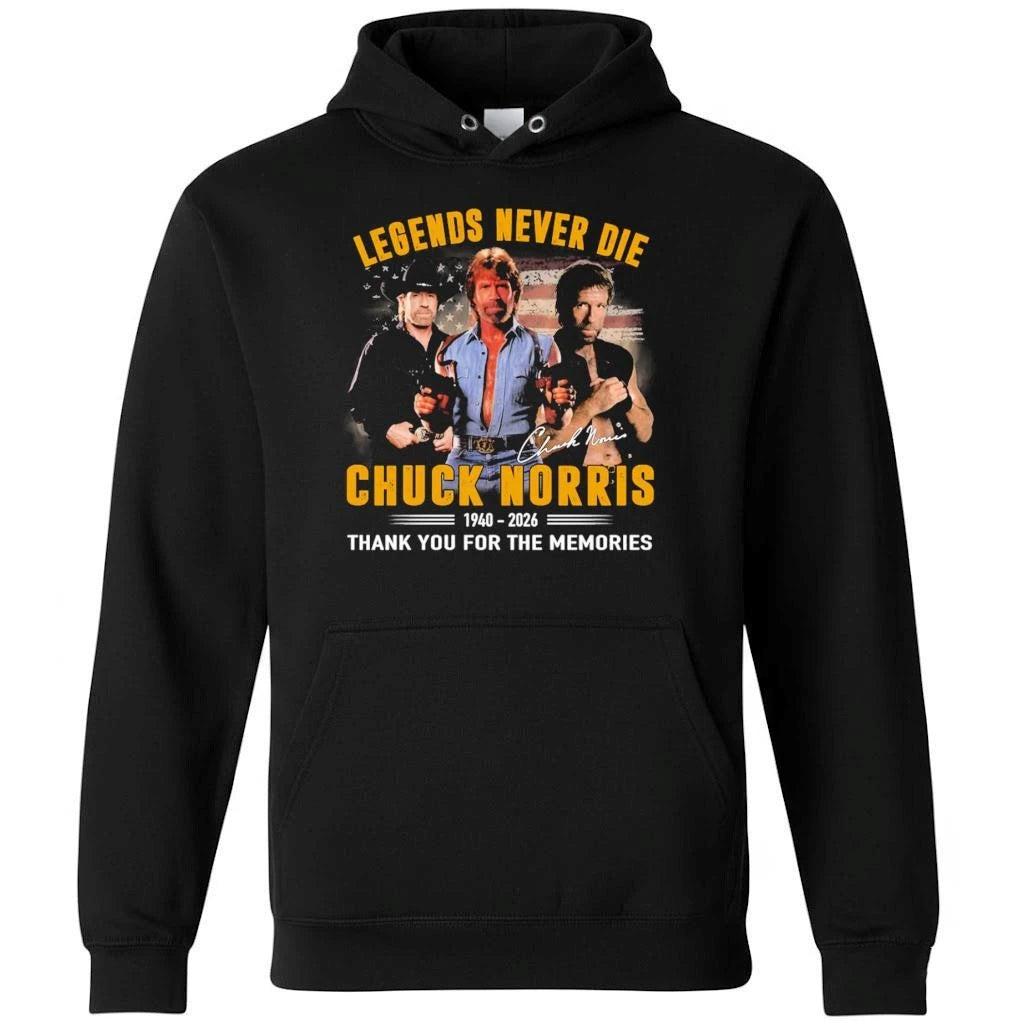 Chuck Norris Legends Never Die 1940 2026 Thank You For The Memories Shirt