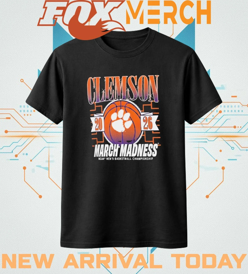 Clemson Tigers 2026 March Madness NCAA men’s basketball Championship t-shirt
