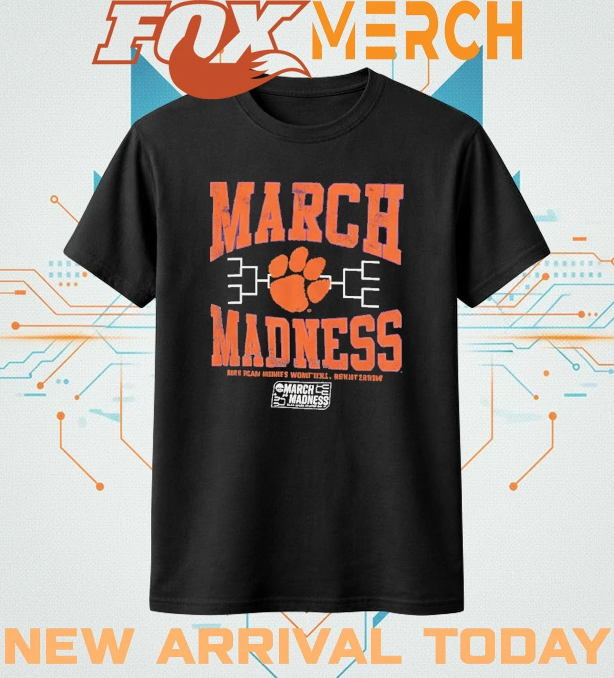 Clemson Tigers 2026 March Madness NCAA women’s basketball Championship t-shirt