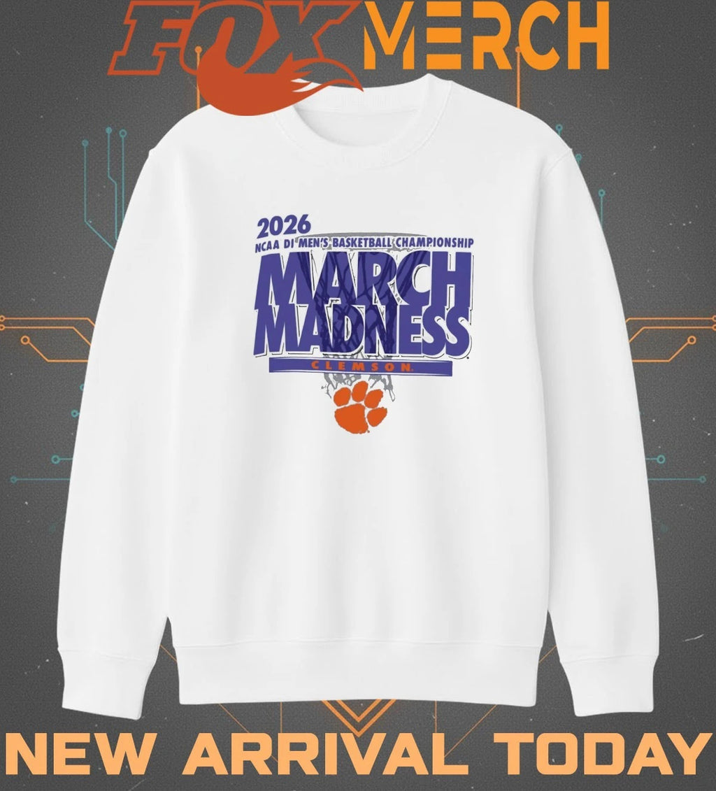 Clemson Tigers 2026 NCAA DI Men’s Basketball Championship March Madness t-shirt