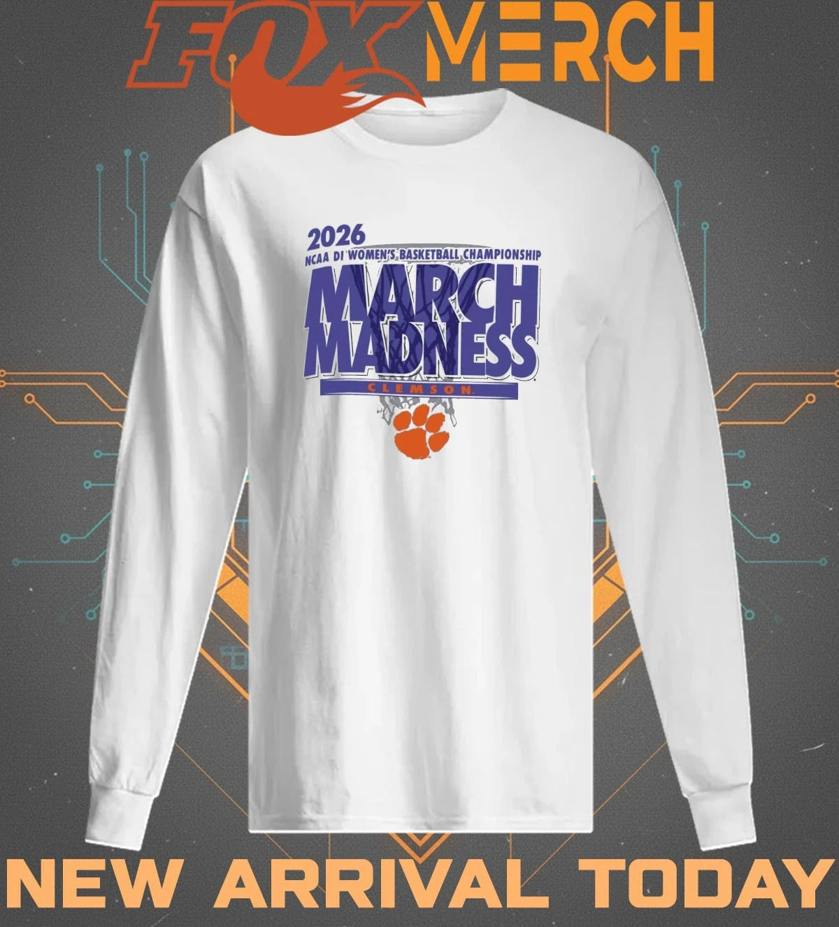 Clemson Tigers 2026 NCAA DI Women’s Basketball Championship March Madness t-shirt