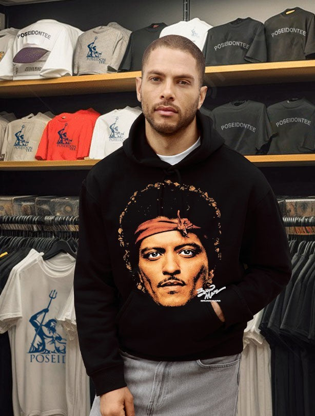 Cold Prints Bruno Mars Face T-shirt