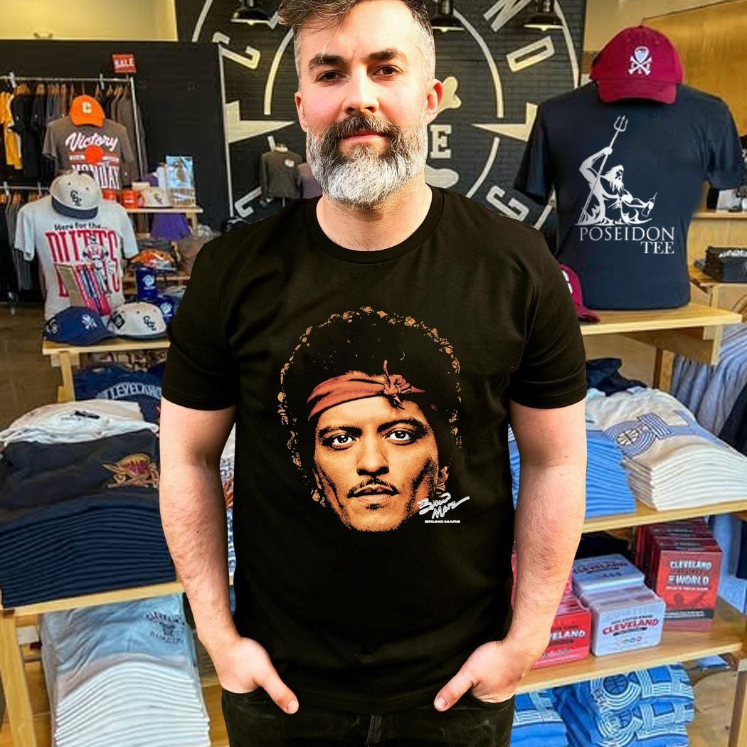 Cold Prints Bruno Mars Face T-shirt