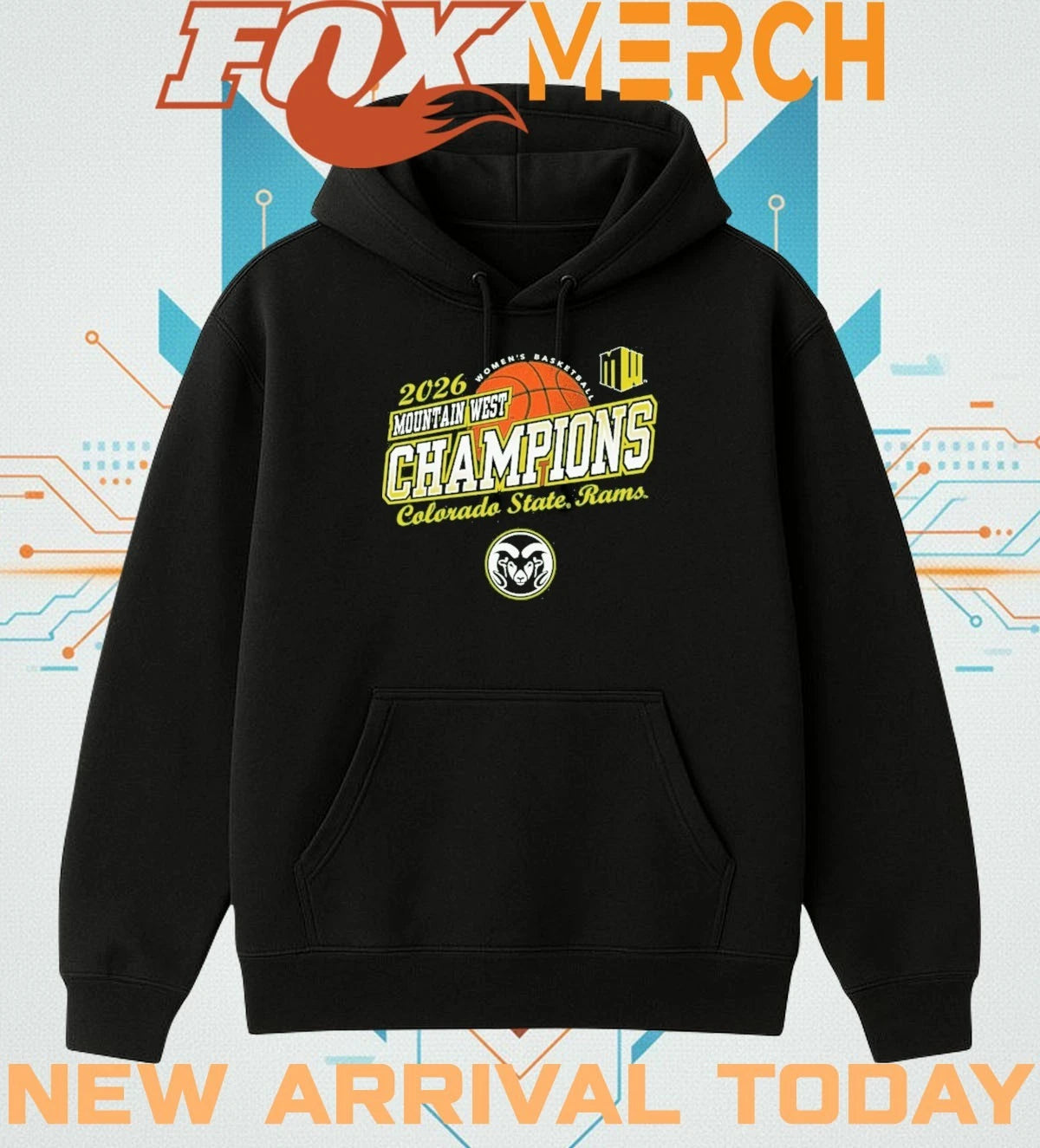 Colorado State Rams Women’s Basketball 2026 Mountain West Tournament Champions t-shirt