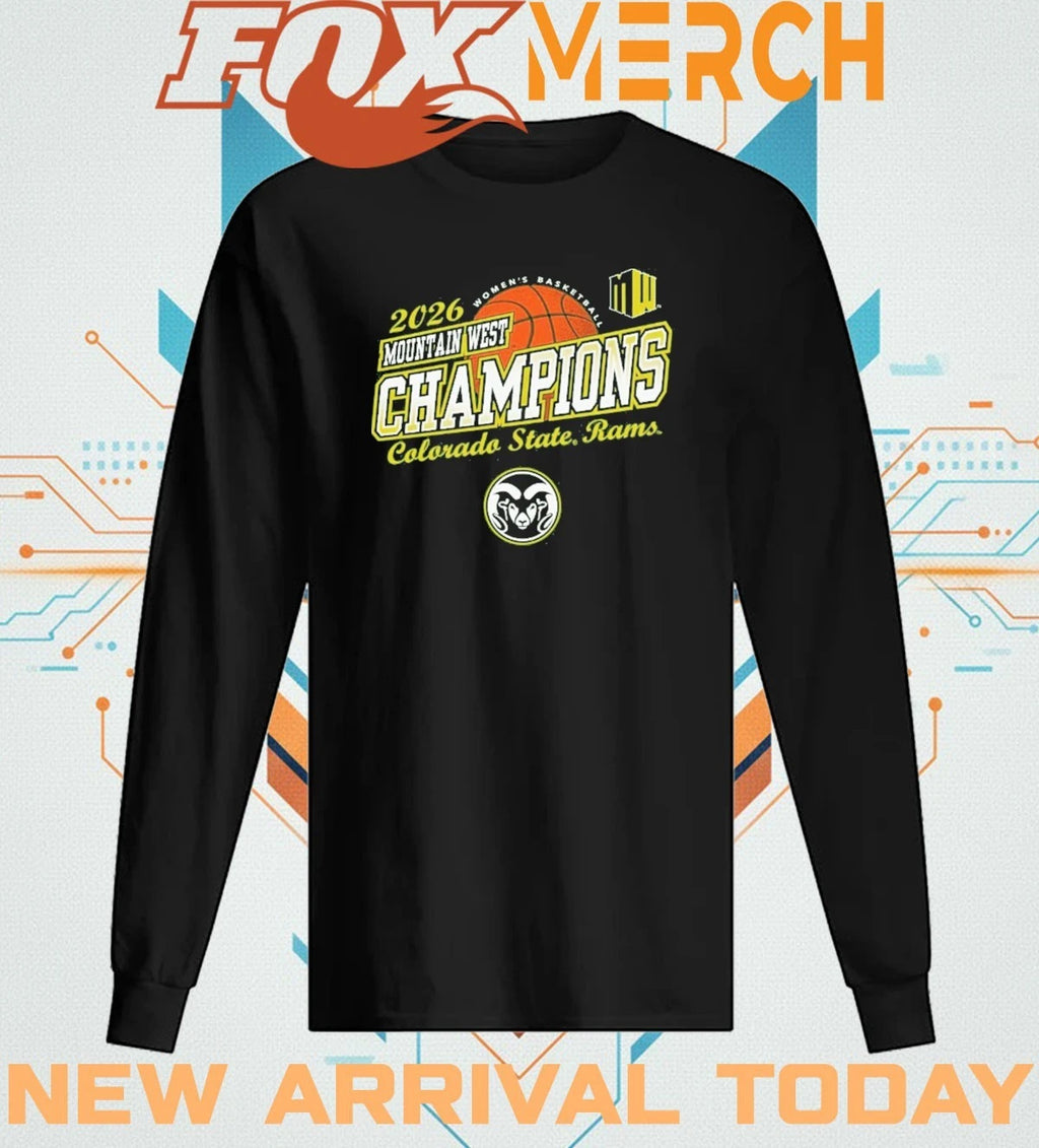 Colorado State Rams Women’s Basketball 2026 Mountain West Tournament Champions t-shirt