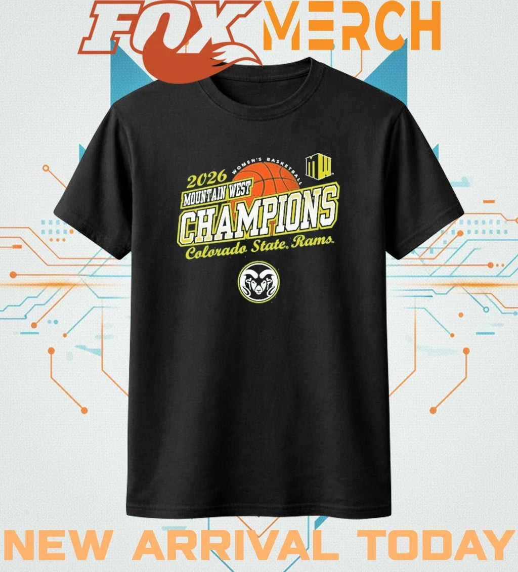 Colorado State Rams Women’s Basketball 2026 Mountain West Tournament Champions t-shirt