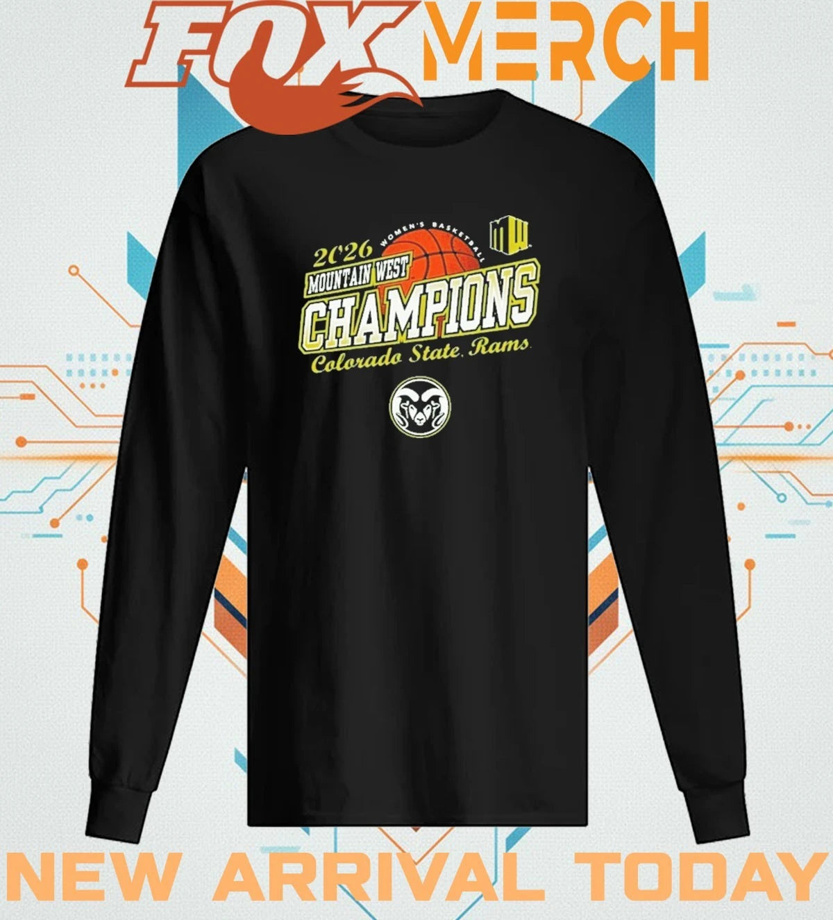Colorado State Rams Women’s Basketball Champions 2026 Mountain West Tournament t-shirt