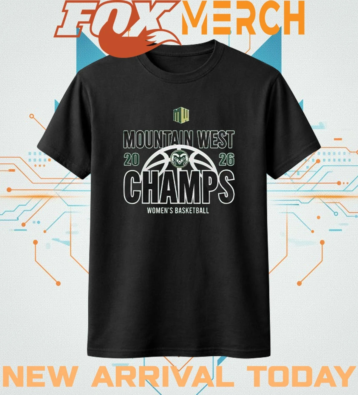 Colorado State WBB 2026 Mountain West Women’s Basketball Champions t-shirt