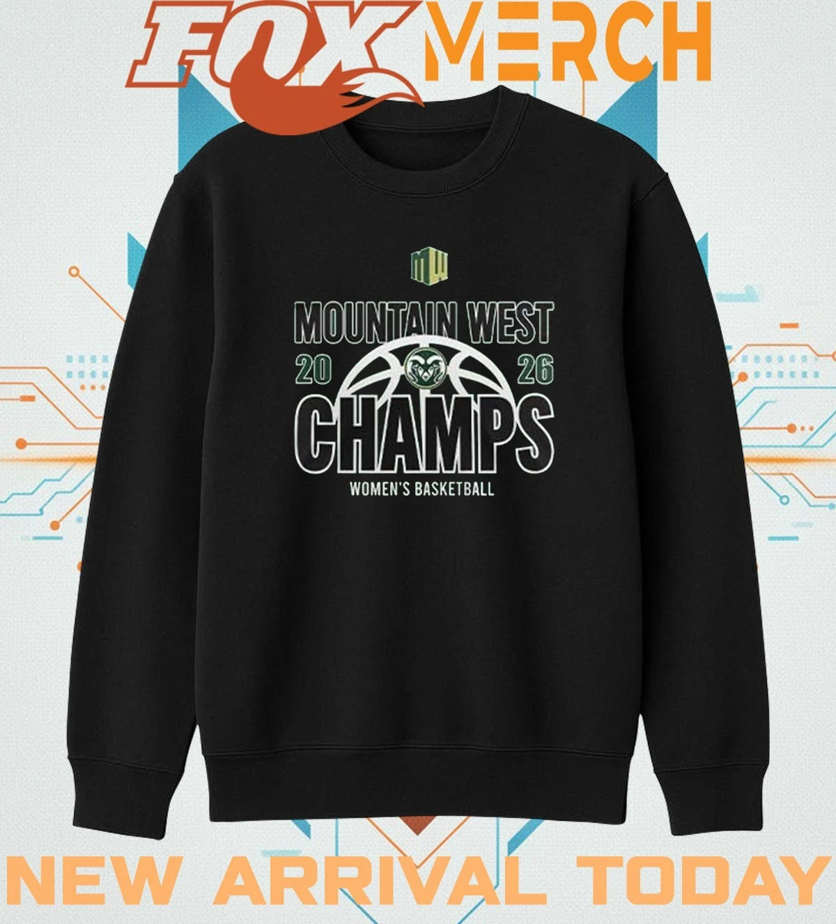 Colorado State WBB 2026 Mountain West Women’s Basketball Champions t-shirt