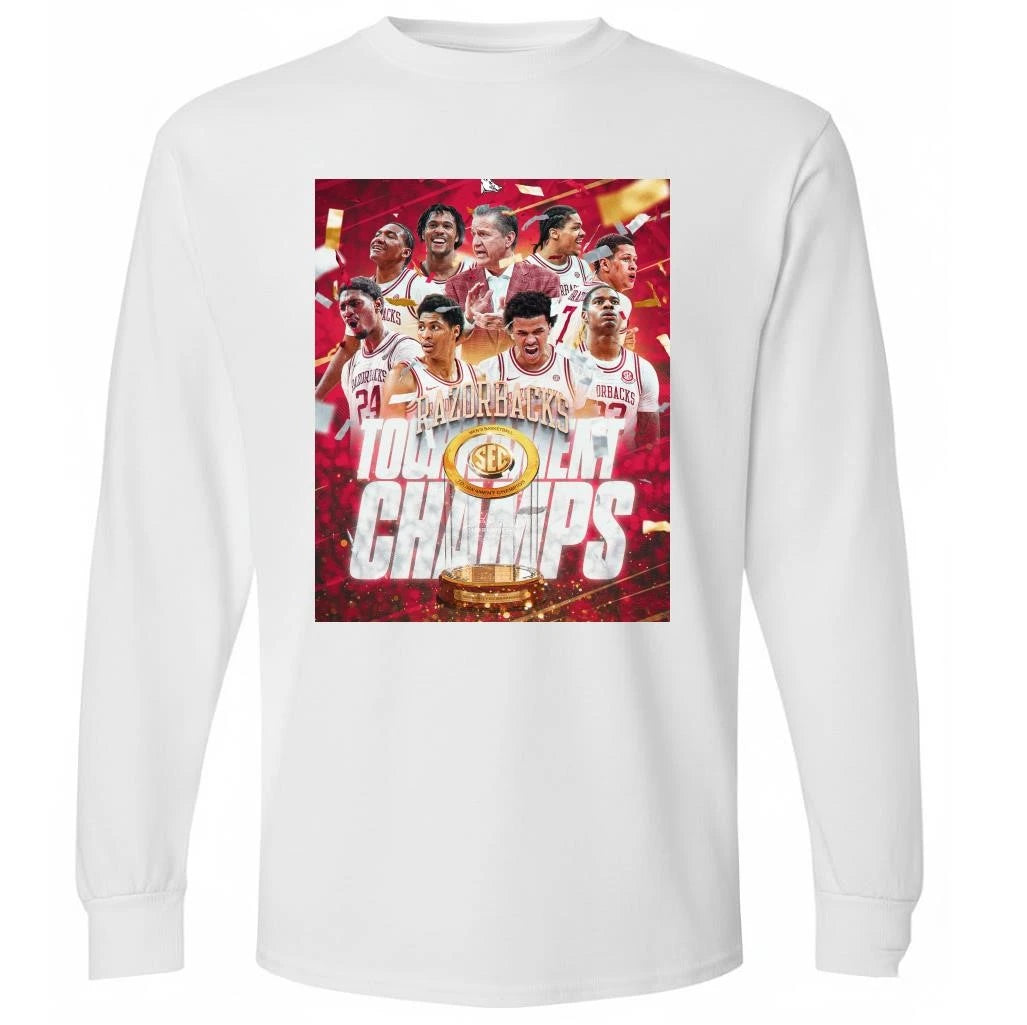 Congrats Arkansas Razorbacks Champions Men’s Basketball SEC Tournament 2026 Shirt