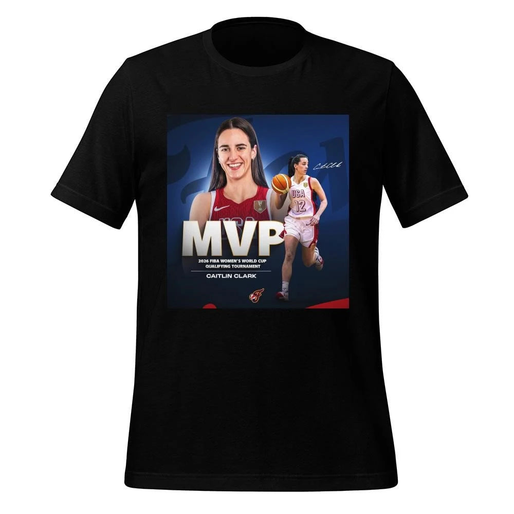 Congrats Caitlin Clark Being Named The MVP 2026 FIBA Womens World Cup Qualifying Tournament Poster Shirt