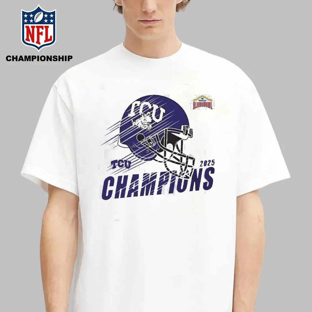 Congrats TCU Horned Frogs Football Claim Champions 2025 Valero Alamo Bowl Shirt