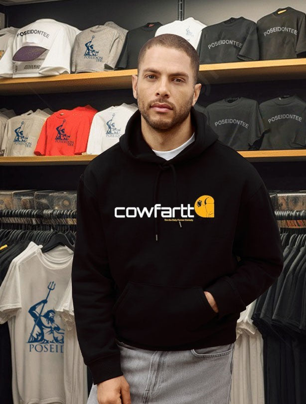 Cowfartt Graphic Viral Humor Casual T-shirt