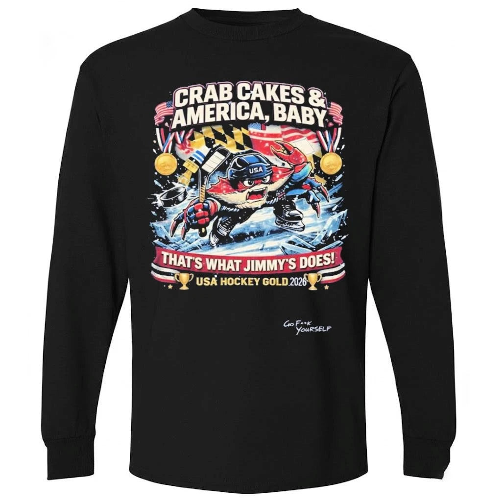 Crab Cakes &amp; America Baby Usa Hockey Gold 2026 Shirt