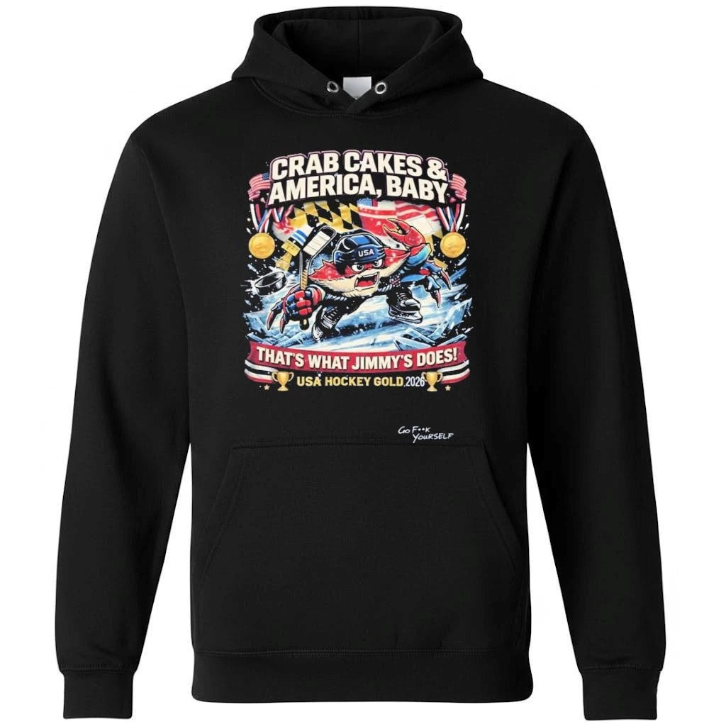 Crab Cakes &amp; America Baby Usa Hockey Gold 2026 Shirt