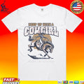 David Adam Byrnes Blue Keep Up With A Cowgirl T-shirt