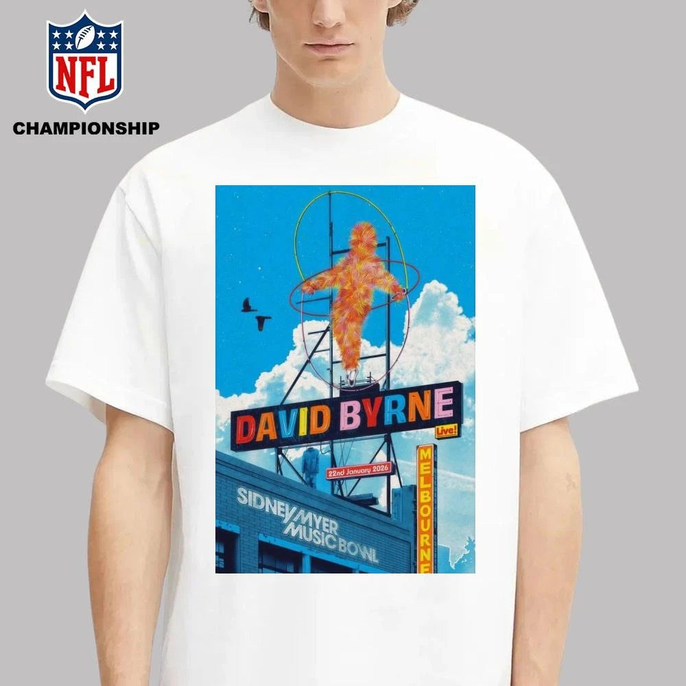 David Byrne Jan 22 2026 Sidney Myer Music Bowl Melbourne AUS Poster Shirt
