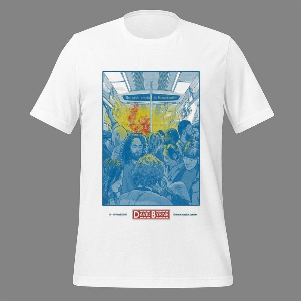 David Byrne Mar 15 and 16 2026 Eventim Apollo, London Poster Shirt