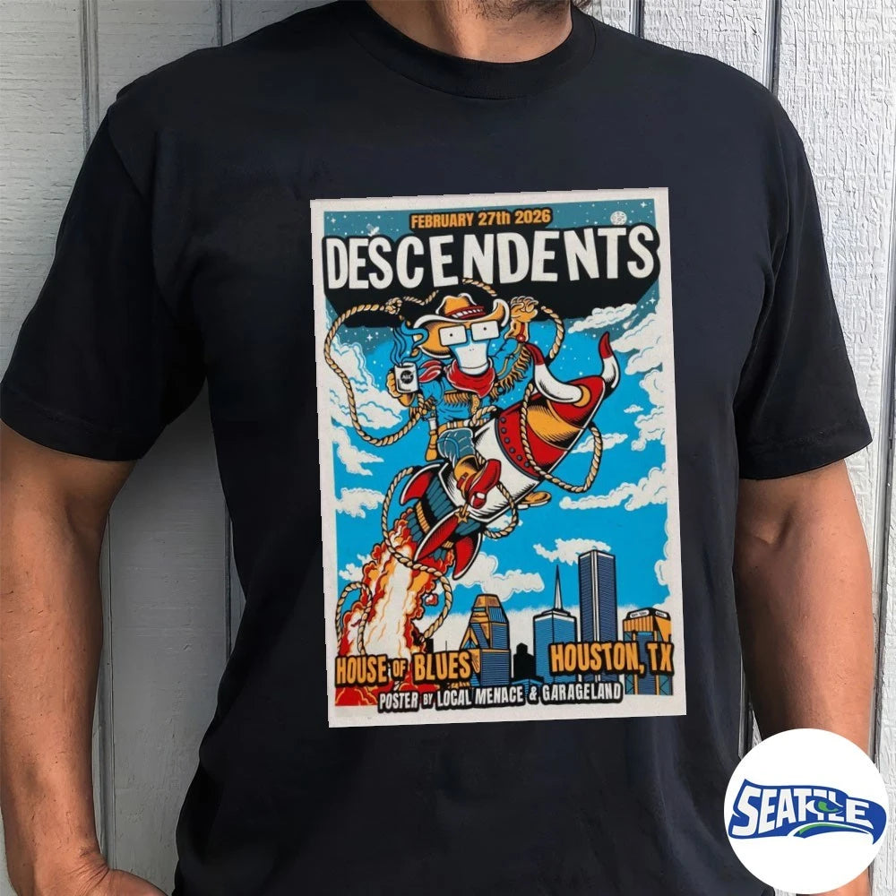 Descendents Poster Feb 27 2026Houston, TX-Portrait Poster shirt