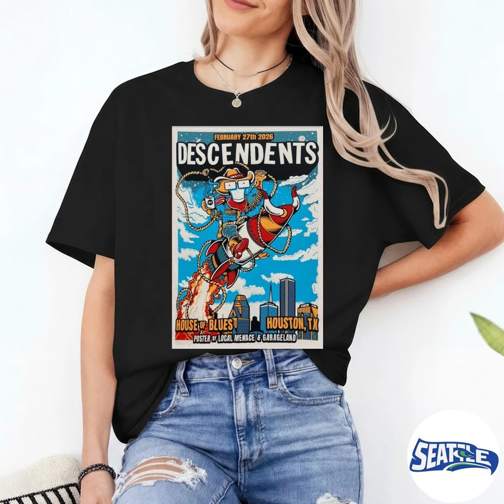 Descendents Poster Feb 27 2026Houston, TX-Portrait Poster shirt