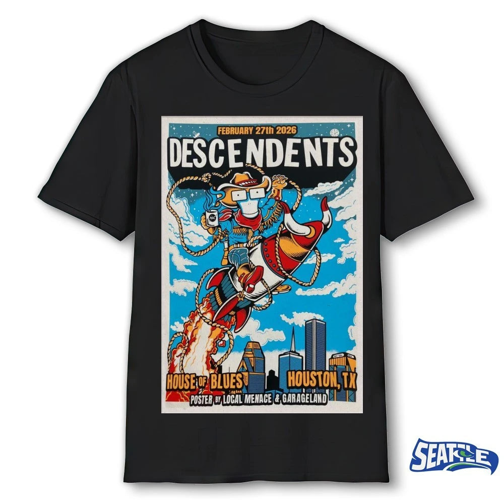 Descendents Poster Feb 27 2026Houston, TX-Portrait Poster shirt