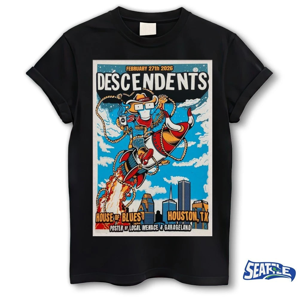 Descendents Poster Feb 27 2026Houston, TX-Portrait Poster shirt