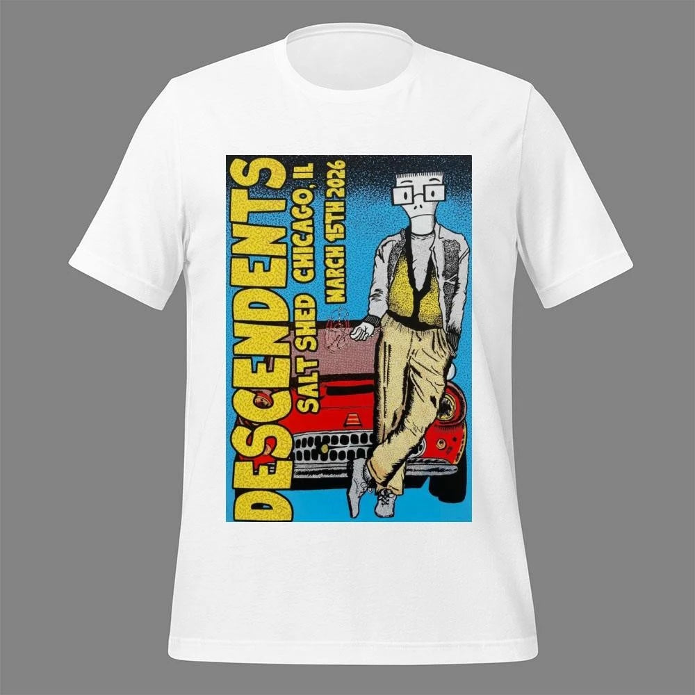 Descendents Poster Mar 15 2026 Chicago, IL Shirt