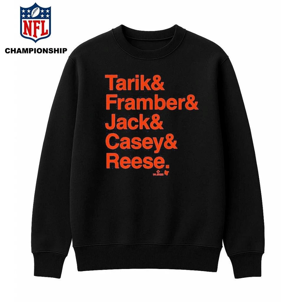 Detroit Baseball Tarik &amp; Framber &amp; Jack &amp; Casey &amp; Reese Shirt