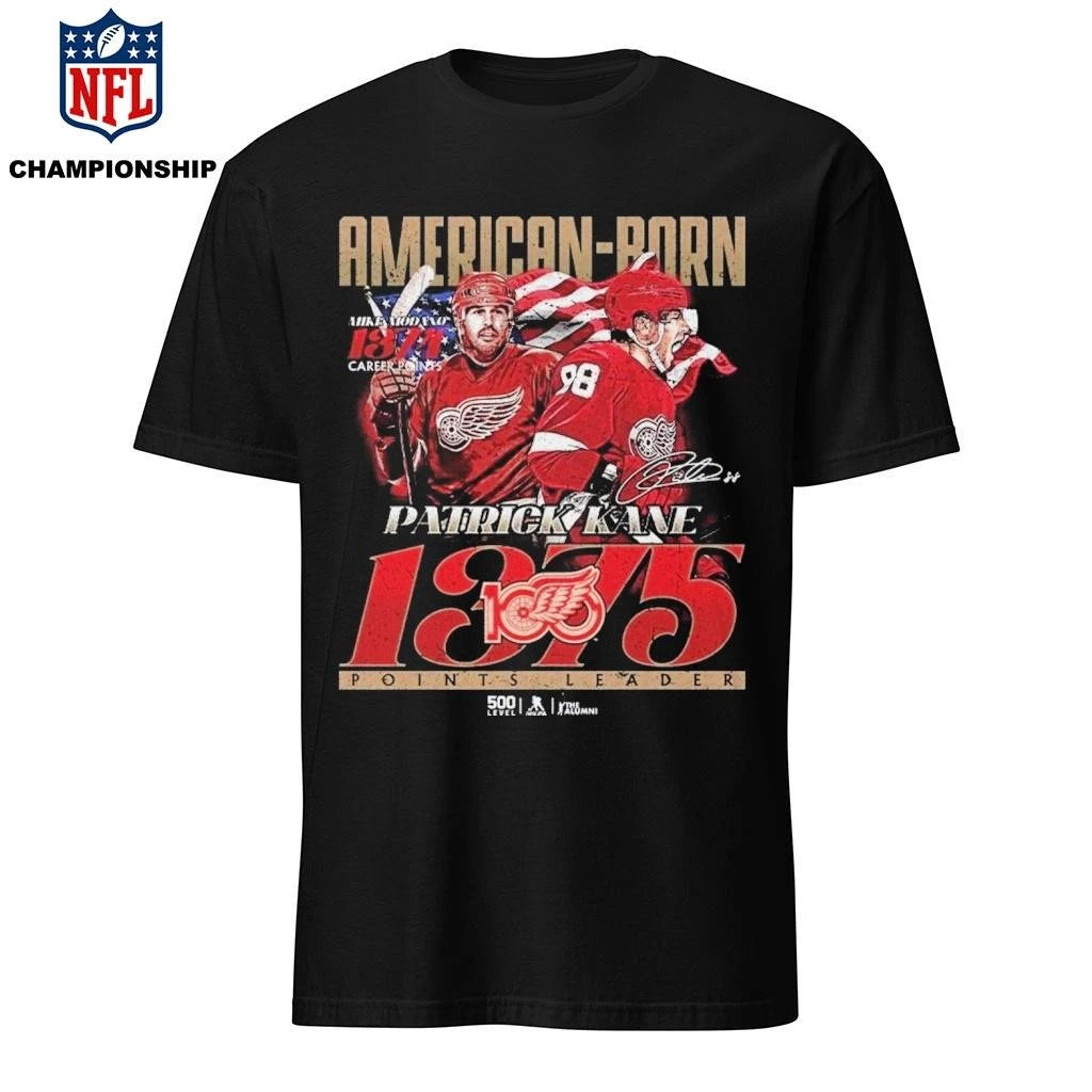 Detroit Red Wings 500 Level Kane American Born 1375 Shirt