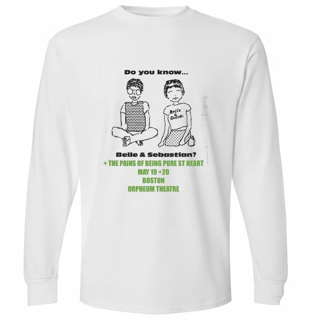 Do You Know Belle and Sebastian Boston Orpheum Theatre May 19th 20th The Pains Of Being Pure At Heart Shirt
