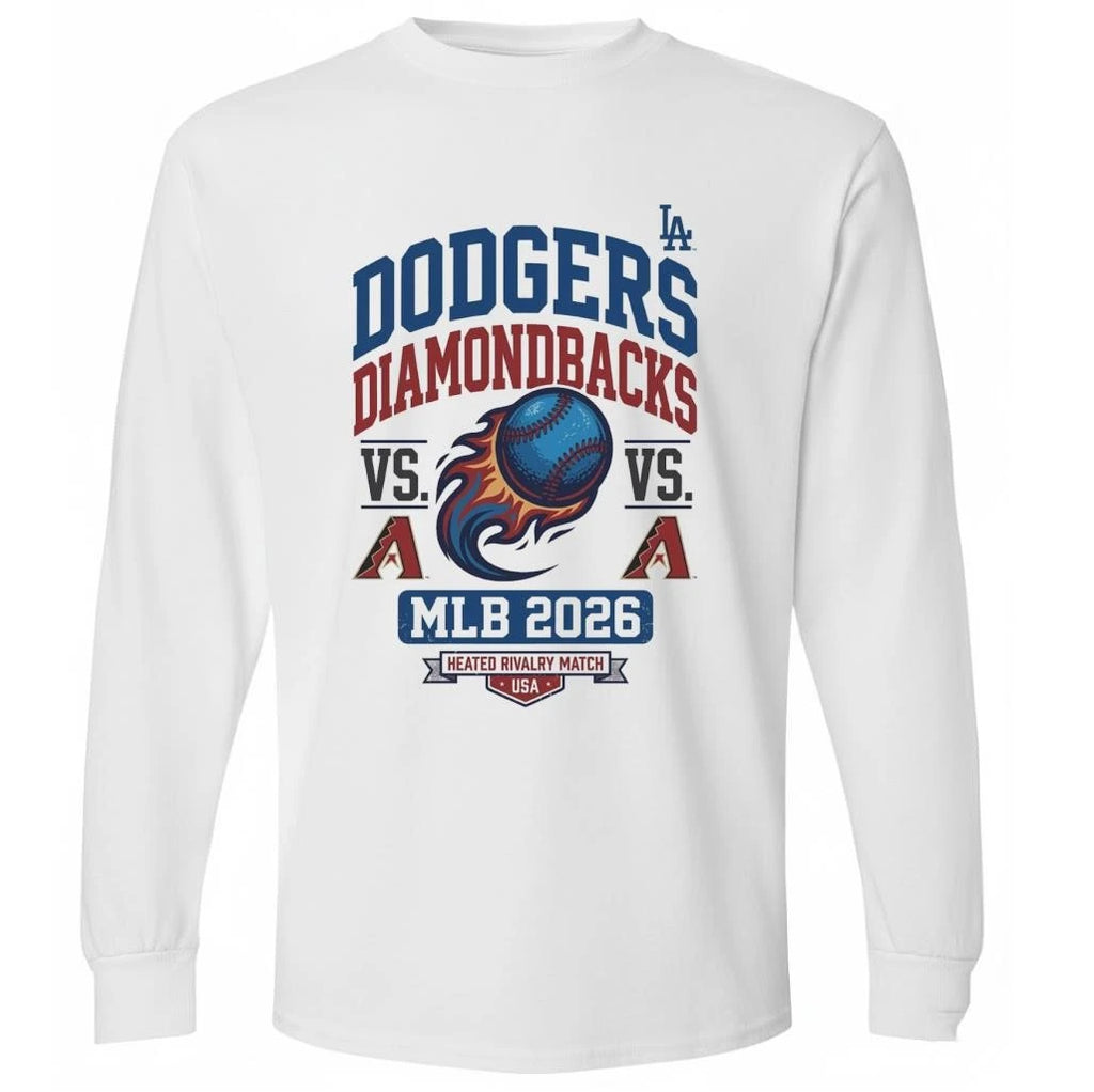 Dodgers vs. Diamondbacks MLB Schedule 2026 Shirt