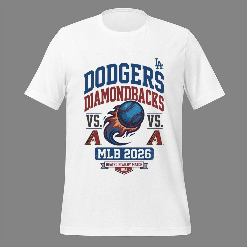 Dodgers vs. Diamondbacks MLB Schedule 2026 Shirt