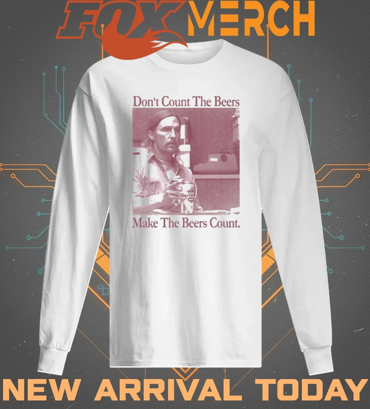 Don’t count the beers make the beers count rust t-shirt