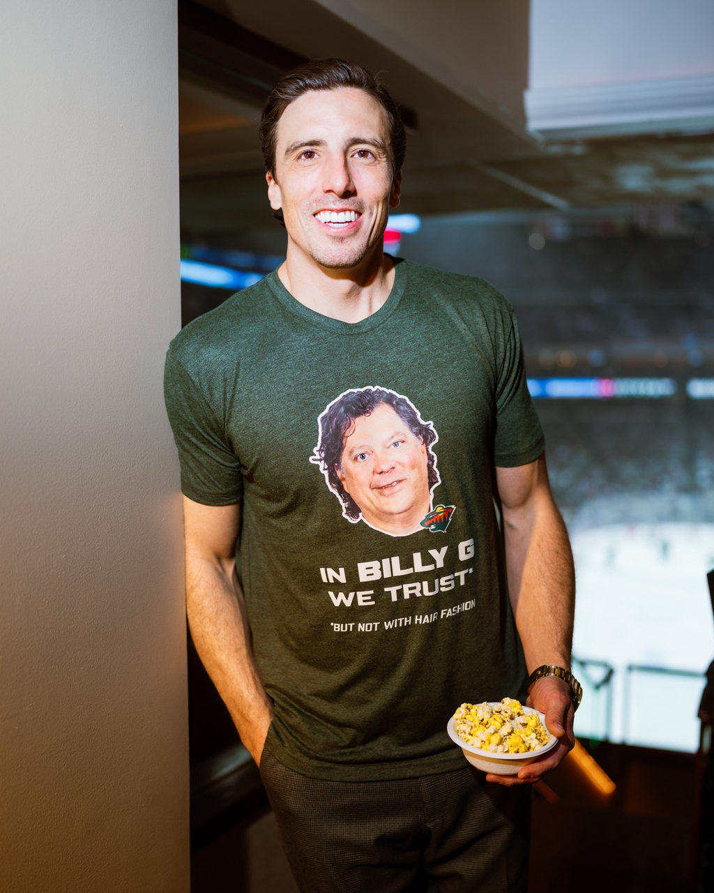 In Billy G We Trust But Not With Hair Fashion Shirt Minnesota Wild