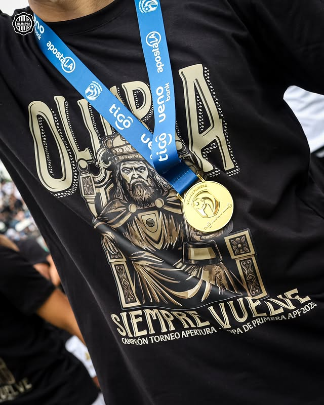 Olimpia Siempre Vuelve 48 Campeon Torneo Apertura Copa De Primera APF 2026 Shirt