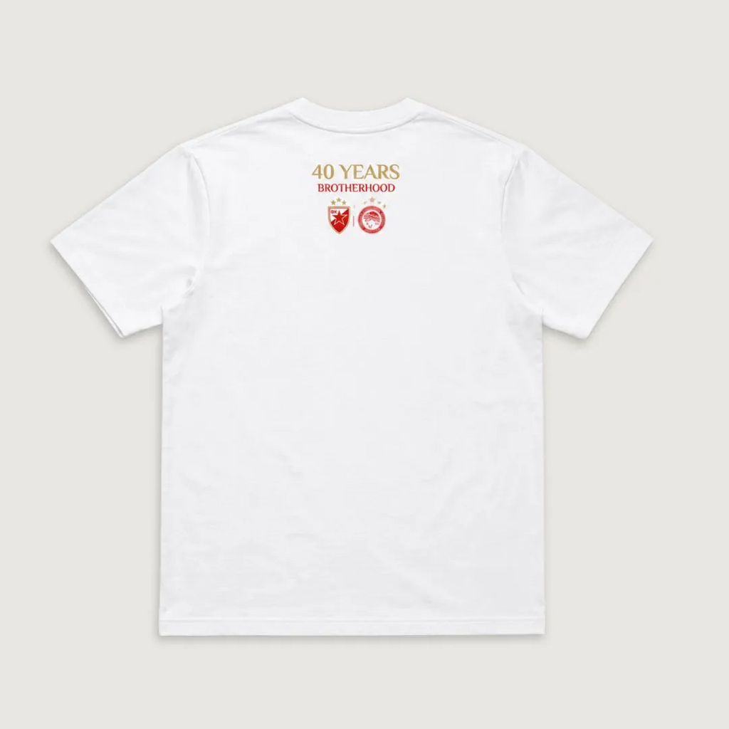 Olympiacos FC 40 Years Red And White Passion 1986-2026 Shirt