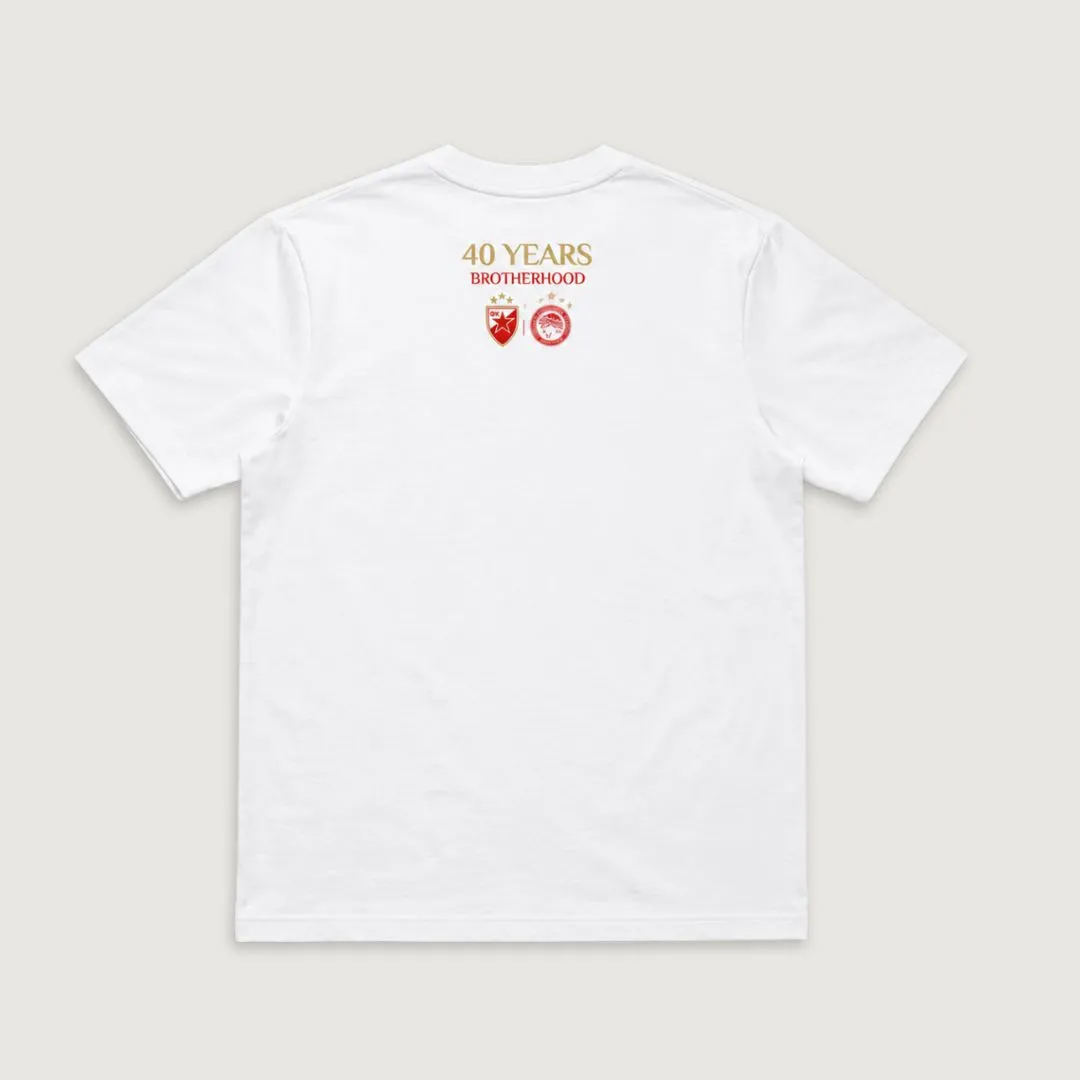 Olympiacos FC 40 Years Red And White Passion 1986-2026 Shirt